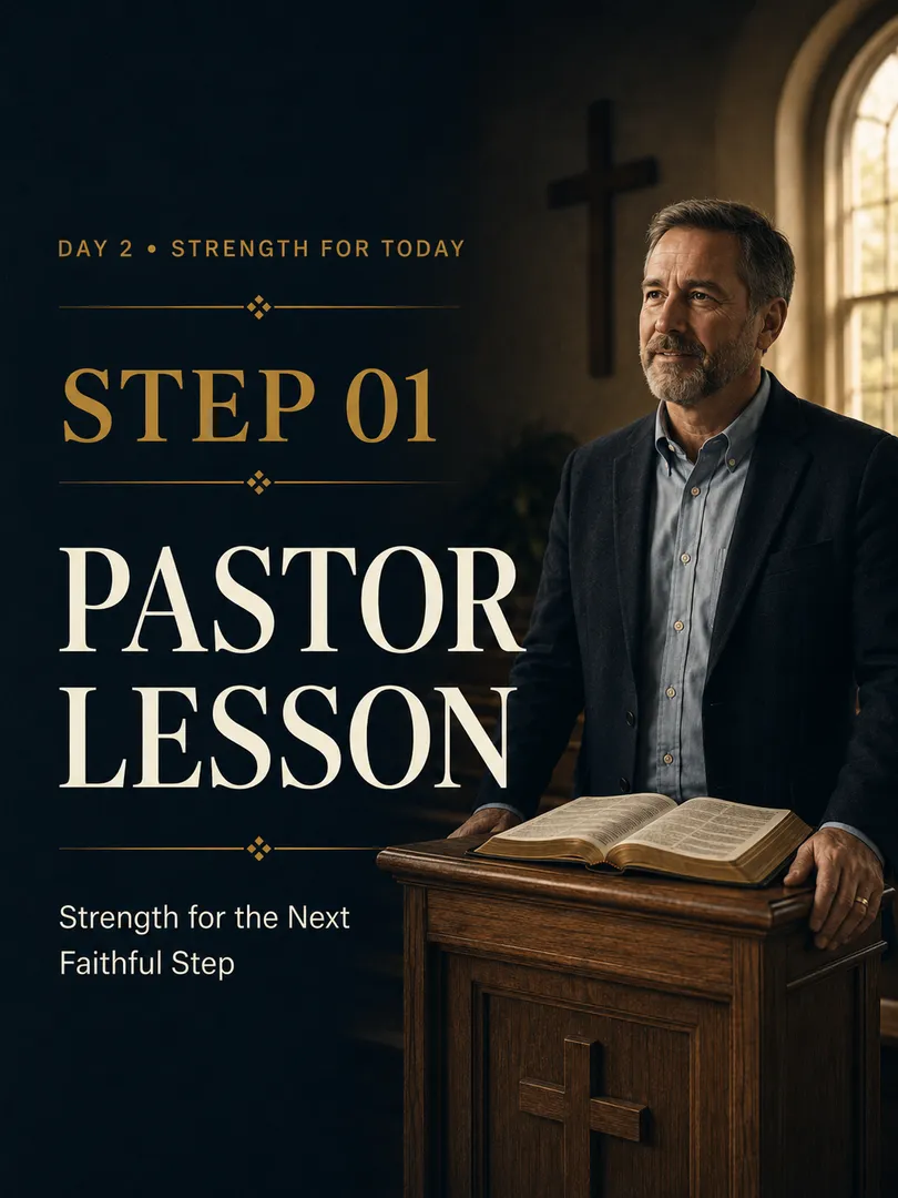Step 01 - Pastor Lesson
