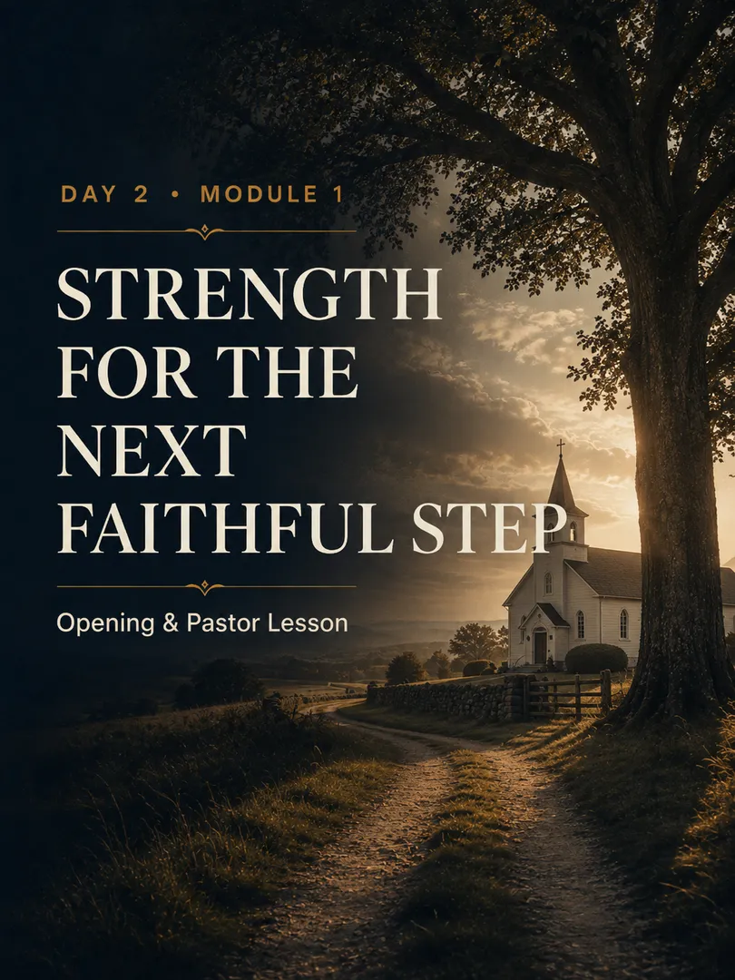 Module 1 - Strength for the Next Faithful Step
