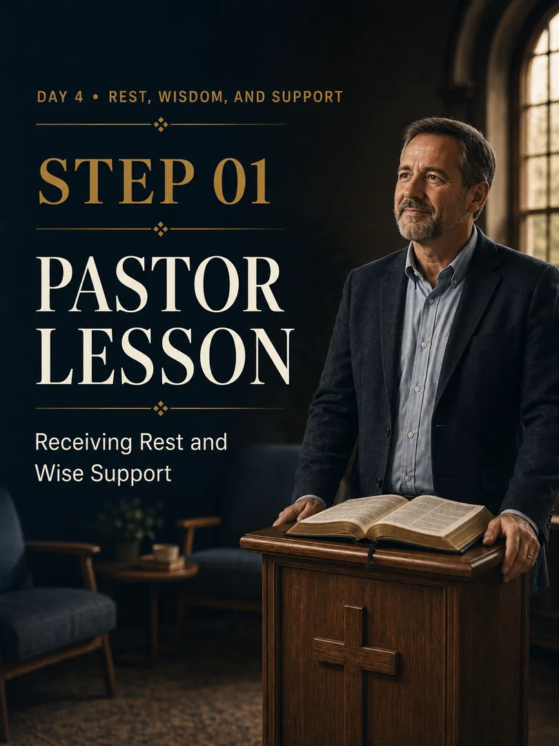 Step 01 - Receiving Rest and Wise Support