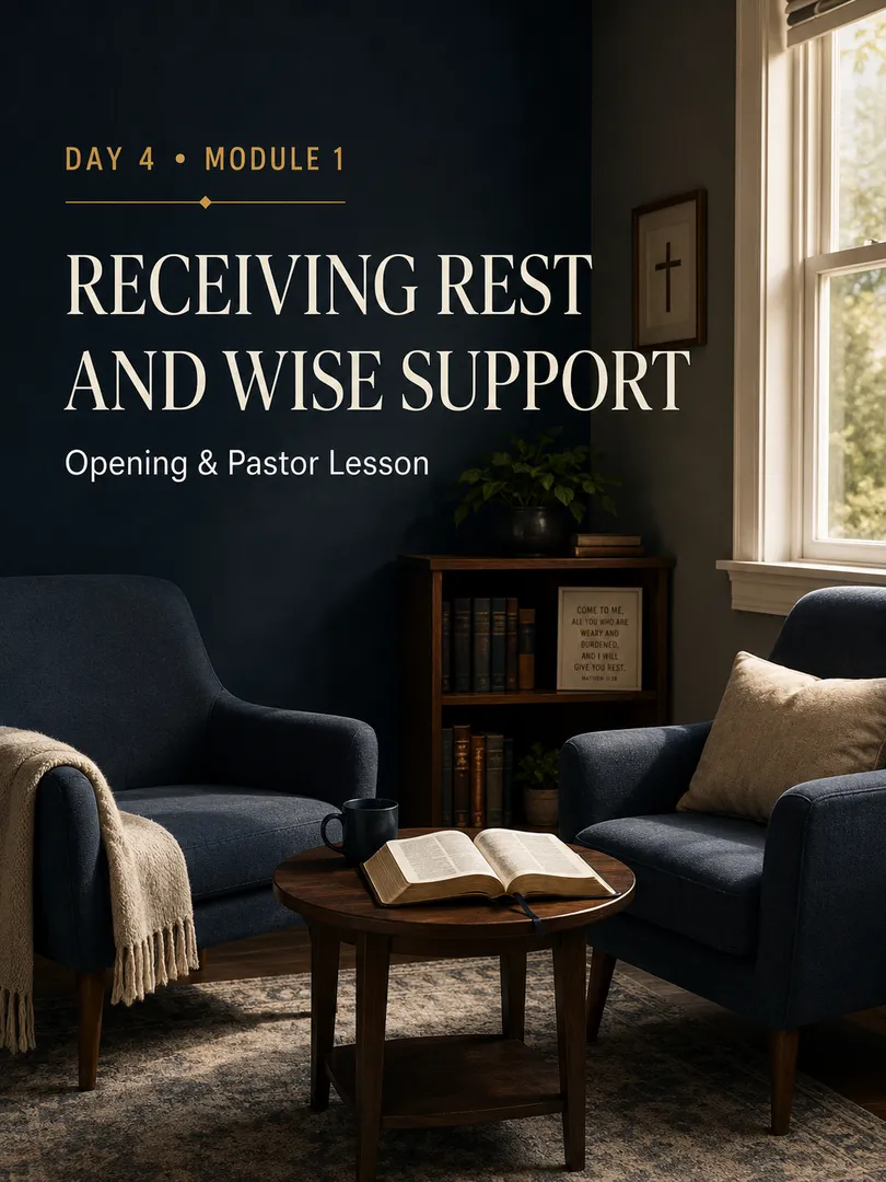 Receiving Rest and Wise Support