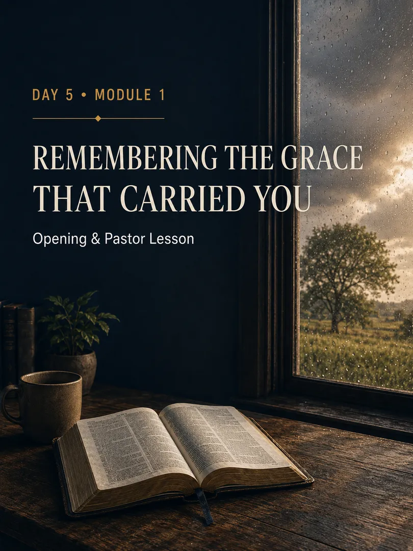 Remembering the Grace That Carried You
